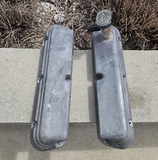 1986 93 Ford Foxbody Mustang 5.0L 302 OEM Factory Aluminum Valve Cover Pair