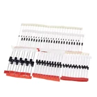 100x rectifier diode 1N4007,1N4148,1N5399,1N5408,1N5819,1N5822,FR107,FR207