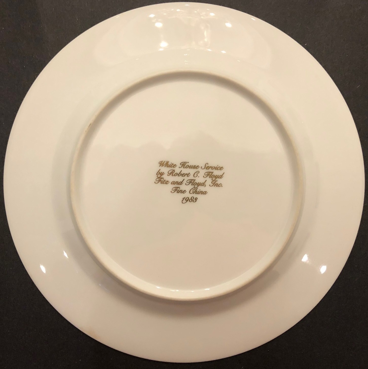 ORIGINAL RONALD REAGAN WHITE HOUSE DESSERT PLATE eBay