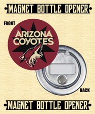 Arizona Coyotes - Magnet Bottle Opener - Choose From 12 Designs