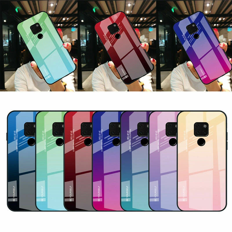 For Huawei P30 P20 Pro Mate 30 40 Pro Tempered GLASS Shockproof Phone Case - Image 3 of 4