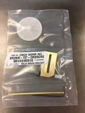 WORM GEAR SET 2MM SHAFT DIY MAKER ADJUSTABLE BRASS CINCH-WORM BRACKET 78:1  !