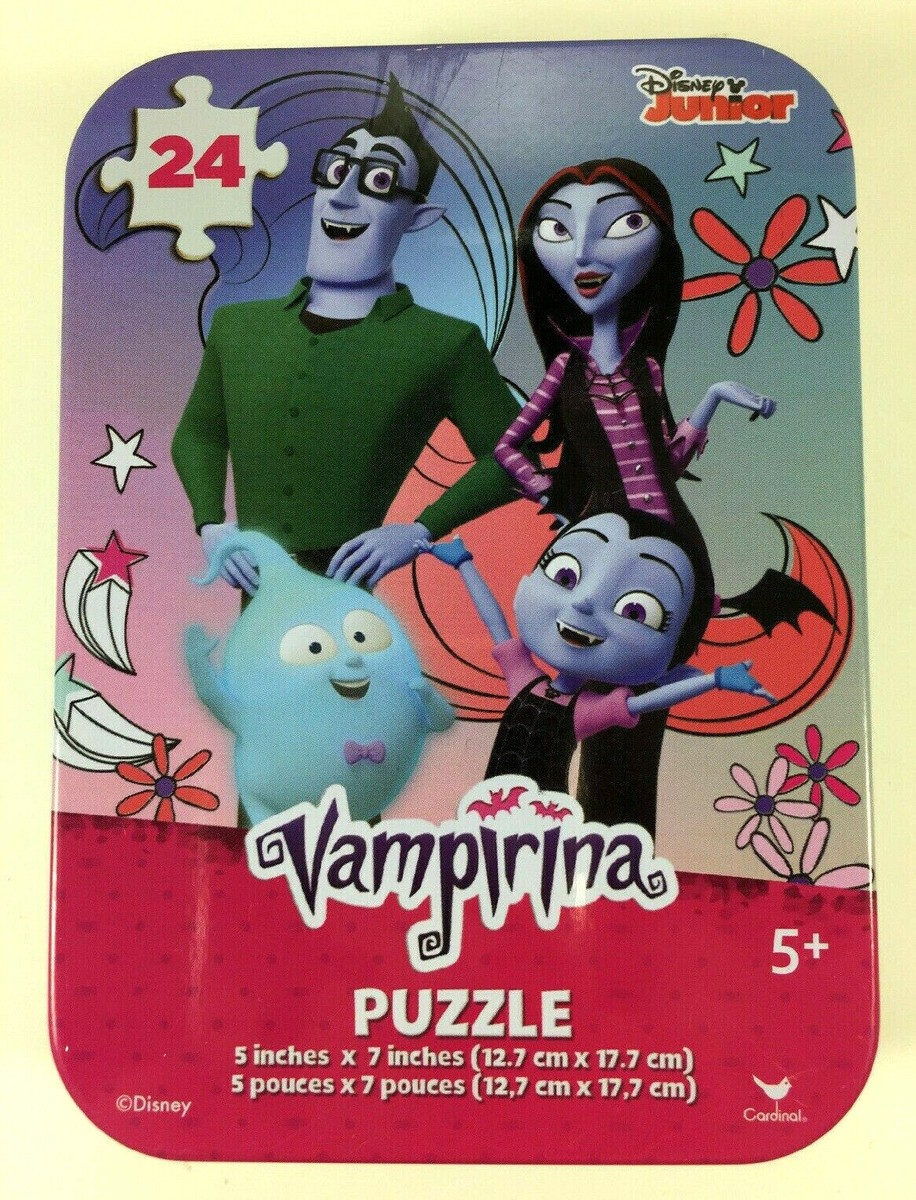 Disney VAMPIRINA 24PC Kids On the Go PUZZLE in Storage TIN Demi Boris Oxana