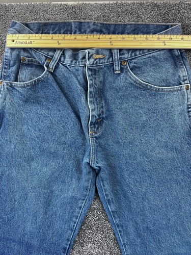 Wrangler Jeans Mens 32x30 Regular Fit Cotton 5 Design Pocket Blue - Picture 11 of 11