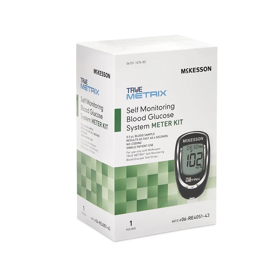 True Metrix Self Monitoring Blood Glucose System Meter Kit With Strip & Lancets - Image 2 of 4