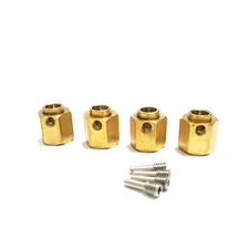 Brass 8mm 12mm Hex Wheel Hub Extended Adapters for 1:10 Traxxas TRX-4 RC Crawler