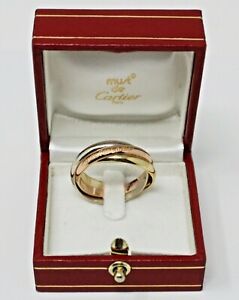 cartier rose gold trinity ring