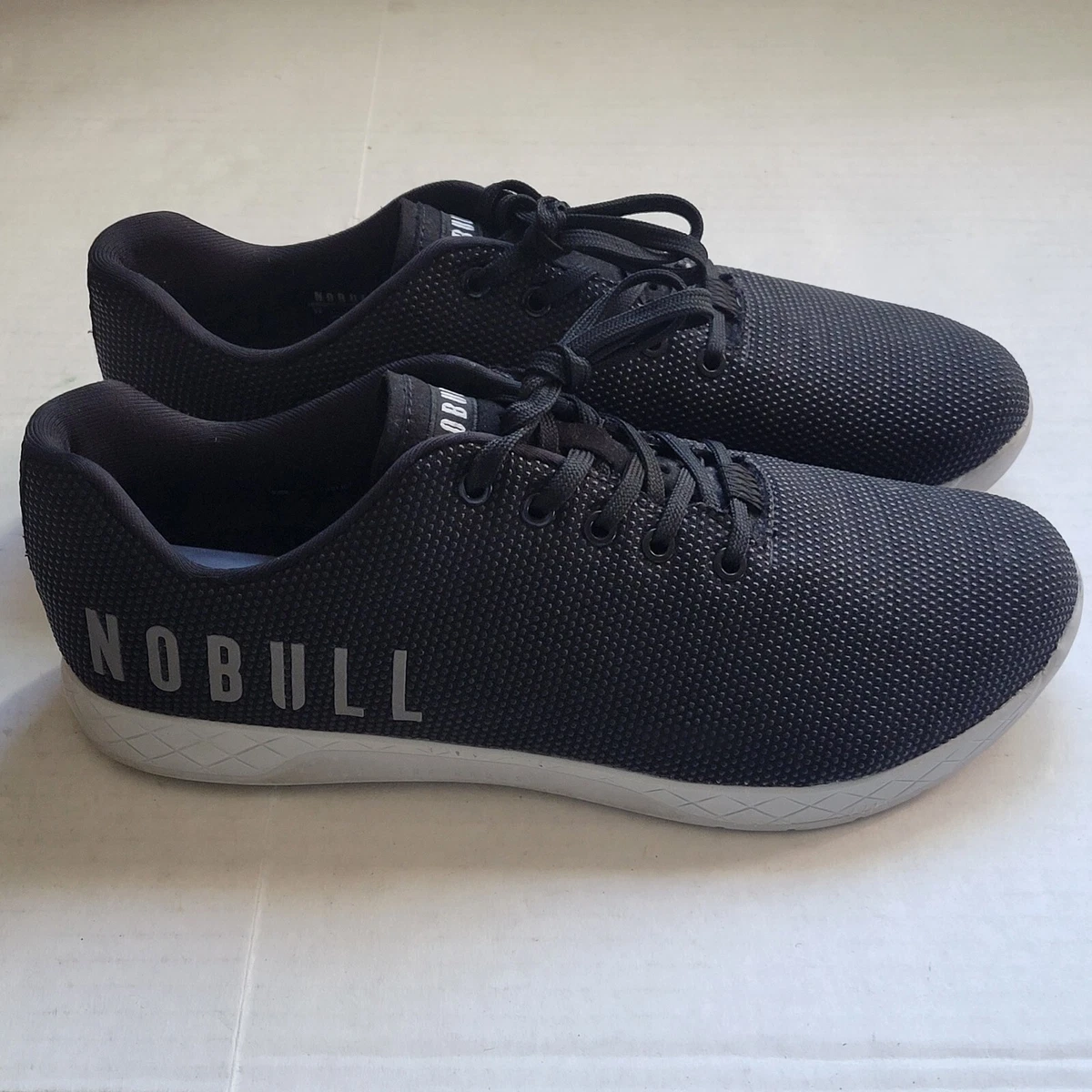 Nobull Superfabric Trainer Low Mens Black Grey Soles Mens Size 12.5