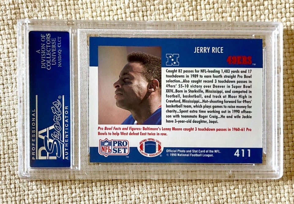 Jerry Rice 1990 Pro Set PRO BOWL PSA 10 LOW POP HOF eBay