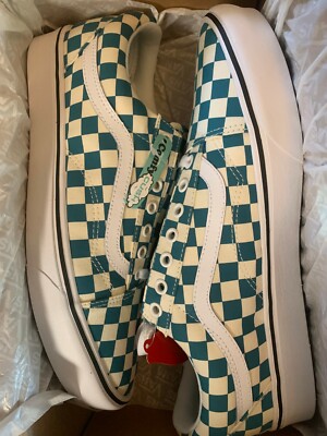 VANS ComfyCush Old Skool VN0A3WMAVNS  Checker Quetzal/Tru White Men's Size 11