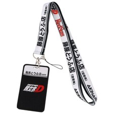 Initial D Street Racing Anime Manga Lanyard Embroidery ID Badge Holder