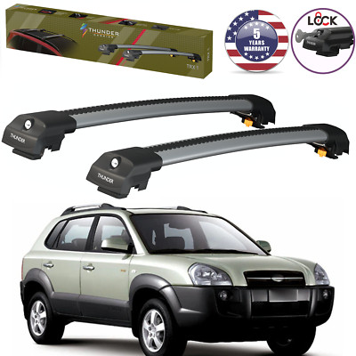 For Hyundai Tucson 2004 2009 Top Cross Bars Roof Racks Carrier Lockable