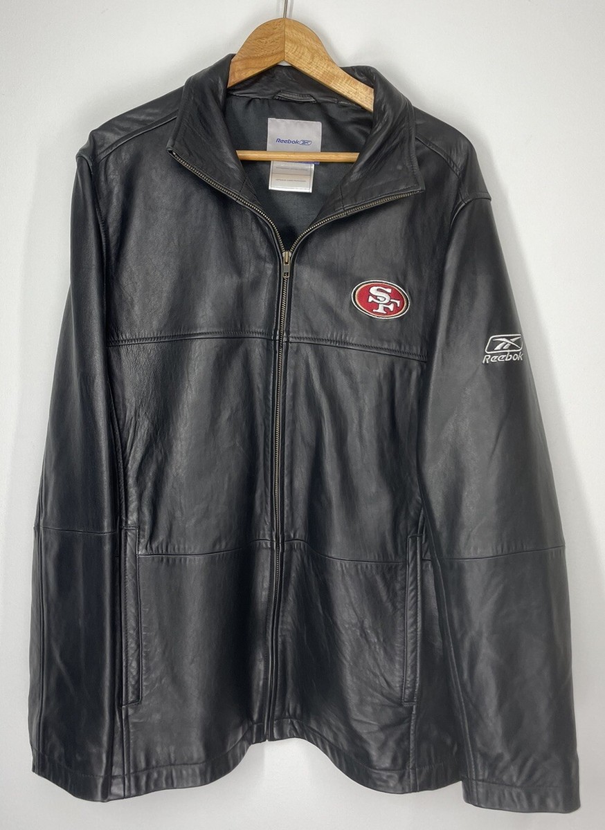 Reebok San Francisco 49ers ジャケット Vintage Reebok NFL San Francisco 49ers Team Issue Leather On