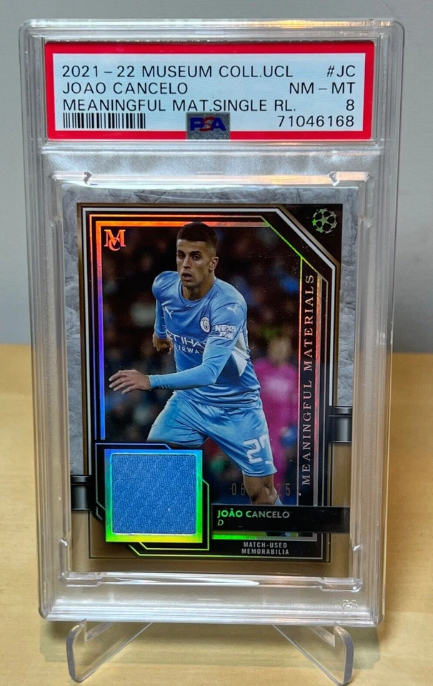 JOAO CANCELO 2021-22 TOPPS MUSEUM MEAN. MATERIAL RELIC /125 PSA MAN CITY MUNICH - Image 3 of 4