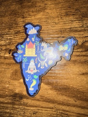 Indian Delhi airport Map Magnet Gift As Shown Brand New India Souvenir Souvenirs
