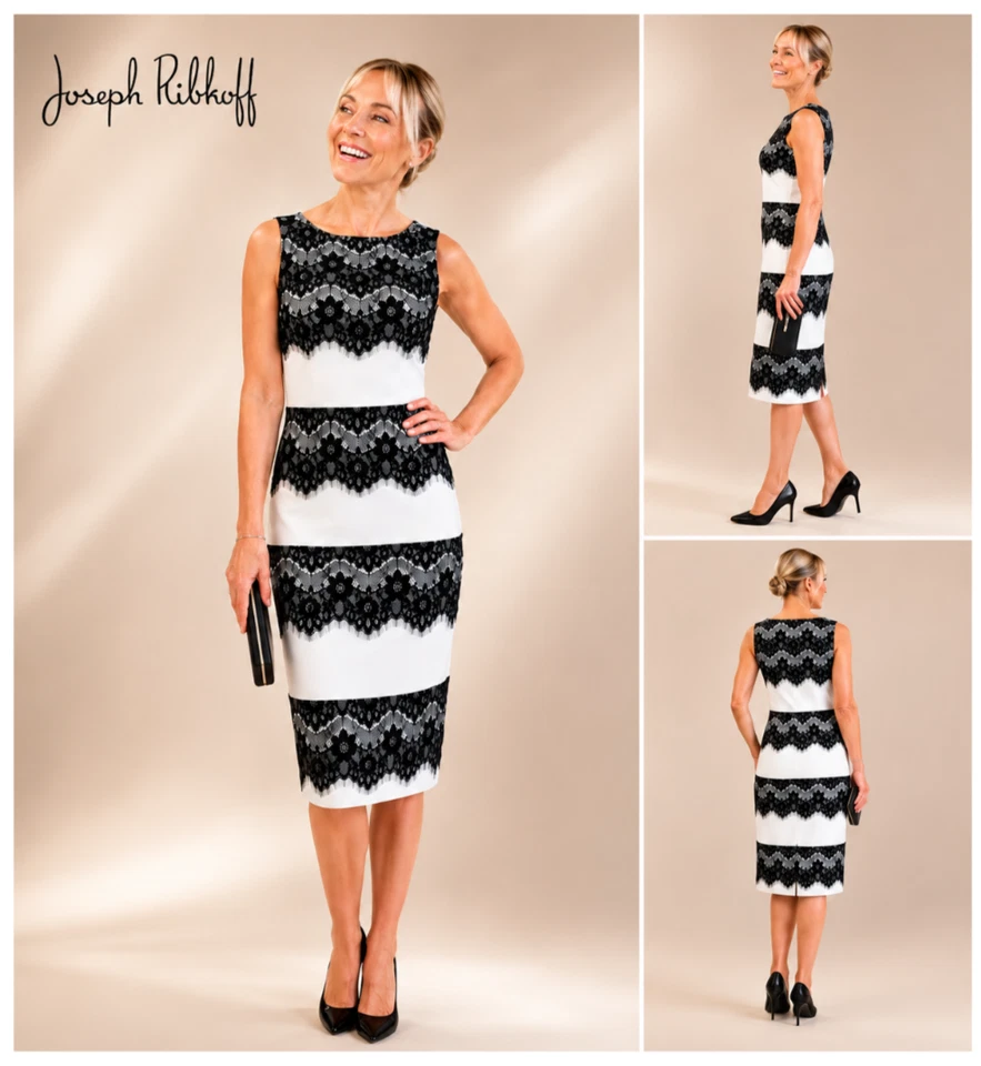 LAGERVERKAUF Joseph Ribkoff Kleid mit Spitze 201134 Gr.36  UVP 329,95 - Bild 1 von 1