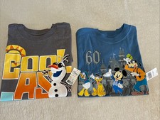 Disney Parks Shirts Youth Small Lot of 2 NWT Disneyland 60th Frozen Olaf