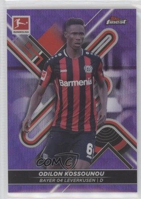 2021 Topps Finest Bundesliga Purple Wave Refractor 31/250 Odilon Kossounou n1u
