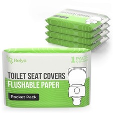 Toilet Seat Cover Paper Flushable 50 Pack Potty Training Travel Supplies Durable