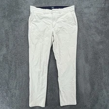 J. Crew Pants Mens 34x30 Tech Pant Athletic Tapered Leg Tan Stretch Tag 34x32