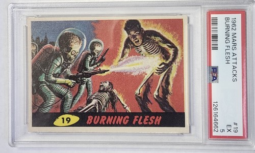 1962 Topps Mars Attacks #19 Burning Flesh — PSA 5
