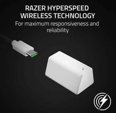 RAZER - BLACKSHARK V2 HYPERSPEED WIRELESS OVER-THE-EAR GAMING HEADSET - WHITE