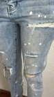 PURPLE BRAND PAINT SPLATTERED DISTRESSED Light Indigo JEANS P001 Skinny Sz 31 — photo 4