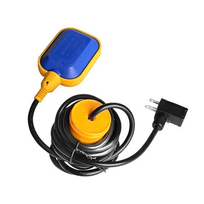 Sump Pump Universal Tethered Float Switch AC 15A Piggyback Plug 10 FT Cord