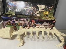 Vintage MOTU BATTLE BONES MISB Action Figure Carrying Case He-Man 1984 Opened