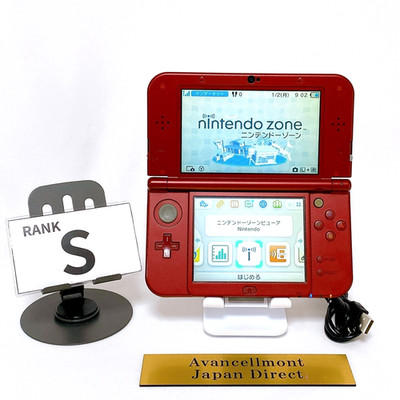 【Dual IPS】New Nintendo 3DS LL XL Metallic Rot Konsole Japan Getestet Rang S S...