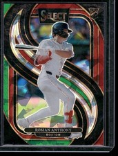 2025 Panini Select #192 Roman Anthony Red and Green Ice Prizms