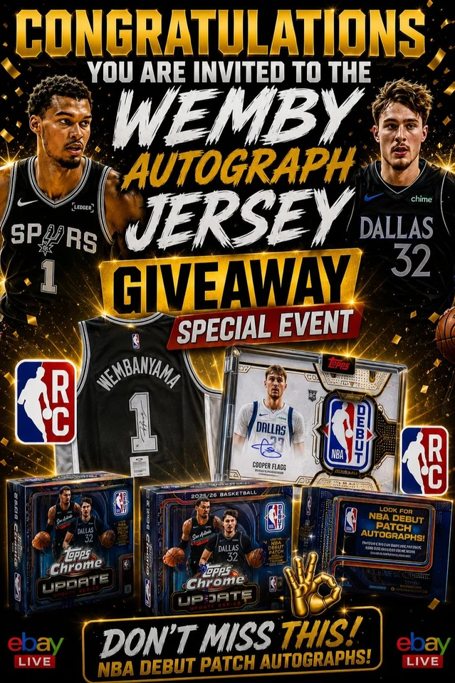 WEMBANYAMA SIGNED JERSEY + CHROME UPDATE WEEK DAY 1