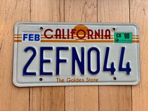 1990 California License Plate | eBay