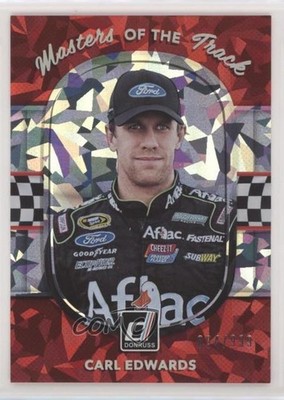 2018 Donruss NASCAR Masters of the Track Cracked Ice /999 Carl Edwards #MT7 kh0