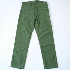 NEW orSlow Baker Slim Fit Fatigue Pants US ARMY Green JAPAN M-L Unisex