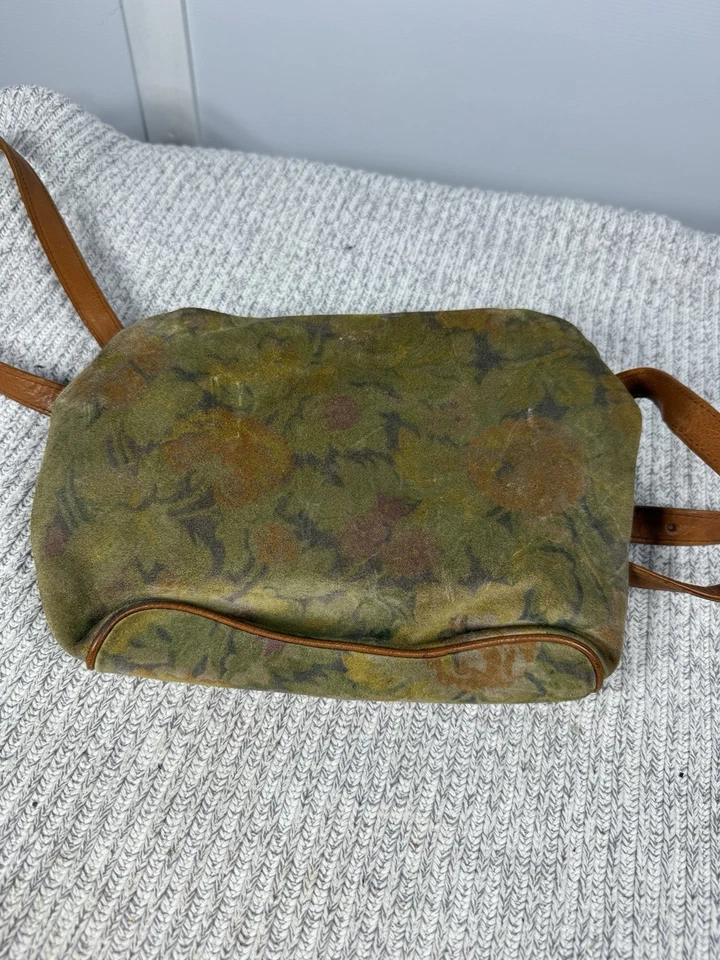 Bolso Cartera de Cuero Vintage Ann Taylor Floral Equipaje Italia Casa Núcleo 90 Foto 4 de 4