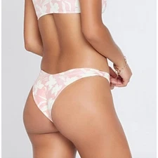 L*Space Cabana Bitsy Bikini Bottom in Paradise Blooms Pink Size XS NWT