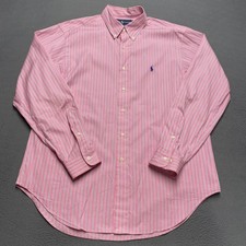 Ralph Lauren Shirt Mens 16.5 34/35 Pink Classic Fit Button Down Long Sleeve