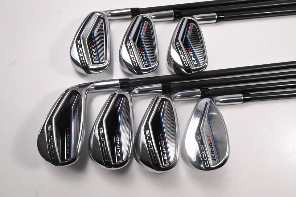 Cobra King F7 One Length Irons / 5-PW+SW / Regular Flex Fujikura Pro 63i Shafts - Image 2 of 4