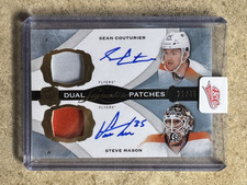 14-15 Upper Deck The Cup Dual Signature Patches STEVE MASON / SEAN COUTURIER /35