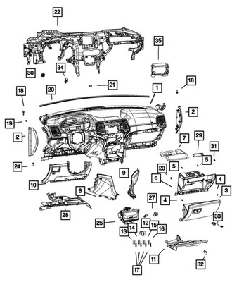 Genuine Mopar Rivet 68420558AA