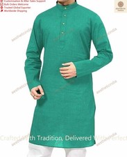 Mens Kurta Indian Clothing Fashion Shirt Mens Long Kurta Cotton India Dress