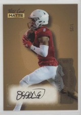 2022 Wild Card MATTE Gold - Rose Foil 1/25 Jalen Tolbert Rookie Auto RC xp5. rookie card picture