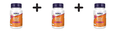 3 x Now Foods Methyl Folate 1000mcg (90 tabs) (540,09 EUR/kg)