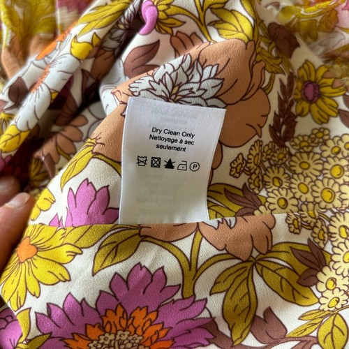 NWT Veronica Beard Silk Chiffon Alannah Dress in Orange Self Size XS - Picture 15 of 15