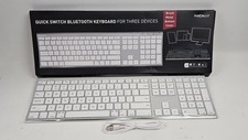 Macally Quick Switch Bluetooth Keyboard for 3...