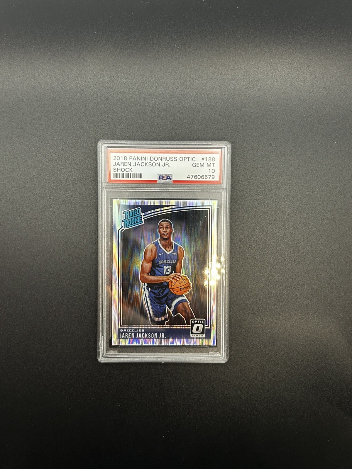 2018-19 Panini Donruss Optic - Rated Rookie Jaren Jackson Jr. #188 Shock PSA 10
