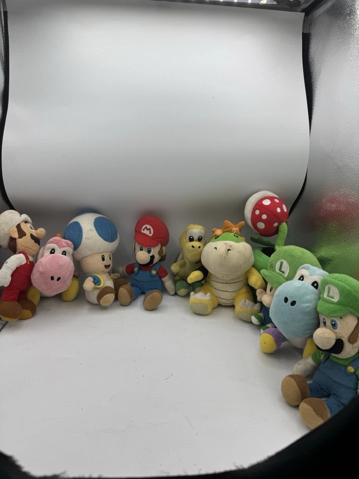 Lote de brinquedos de pelúcia Super Mario – Personagens Nintendo – Mario, Luigi, Yoshi e mais - Imagem 3 de 4