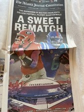 The Atlanta Journal Constitution Newspaper Sugarbowl UGA POSTER 12-31-25- AJC