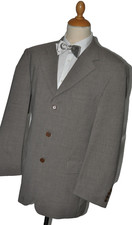 BOSS Hugo Boss single breasted jacket size 50 silver grey